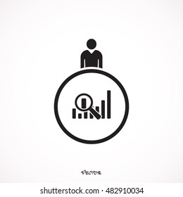 presentation icon. Vector of Business Meeting 