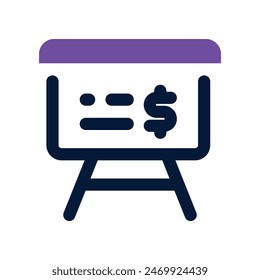 presentation icon. vector dual tone icon for your website, mobile, presentation, and logo design.