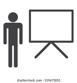 Presentation Icon Vector flat design style