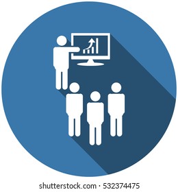 Presentation Icon Vector flat design style