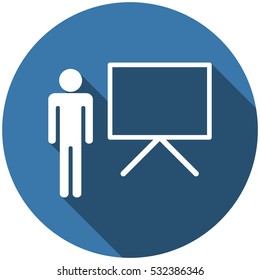 Presentation Icon Vector flat design style