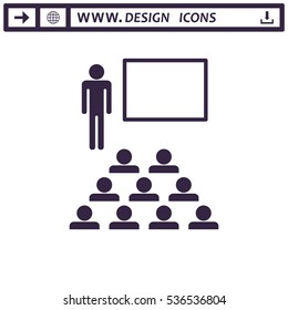 Presentation Icon Vector flat design style