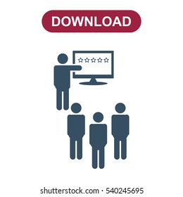 Presentation Icon Vector flat design style