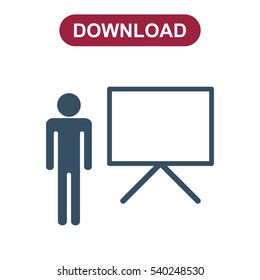 Presentation Icon Vector flat design style