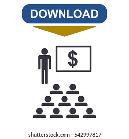 Presentation Icon Vector flat design style