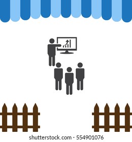 Presentation Icon Vector flat design style