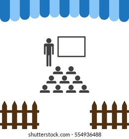 Presentation Icon Vector flat design style