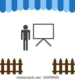 Presentation Icon Vector flat design style
