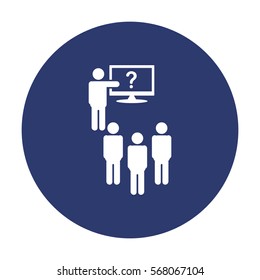 Presentation Icon Vector flat design style