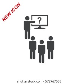 Presentation Icon Vector flat design style