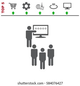 Presentation Icon Vector flat design style