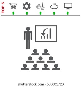 Presentation Icon Vector flat design style
