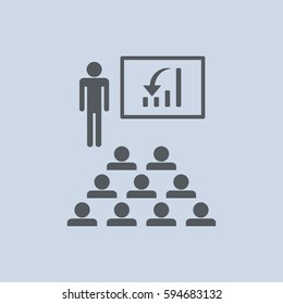 Presentation Icon Vector flat design style