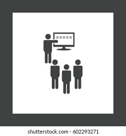 Presentation Icon Vector flat design style