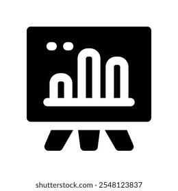 presentation icon. vector glyph icon for your website, mobile, presentationation, and logo design.