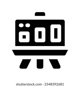 presentation icon. vector glyph icon for your website, mobile, presentation, and logo design.
