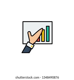 presentation icon vector illustration