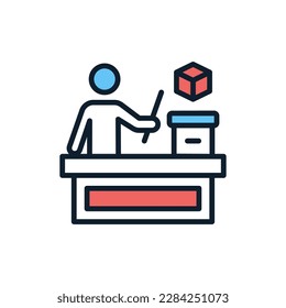 Presentation icon in vector. Illustration