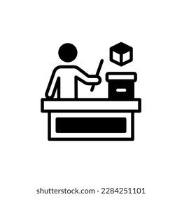 Presentation icon in vector. Illustration