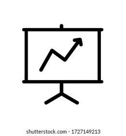 Presentation icon, vector illustration. Flat design style. vector presentation icon illustration isolated on white background, presentation icon Eps10. presentation icons graphic design vector symbols