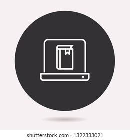 Presentation icon. Vector illustration isolated. Simple pictogram for graphic and web design.