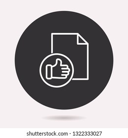 Presentation icon. Vector illustration isolated. Simple pictogram for graphic and web design.