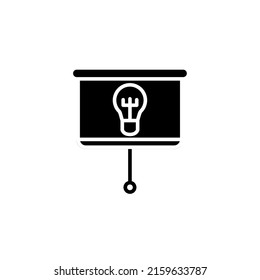 Plantilla de logotipo de ilustración vectorial de icono de presentación para muchos fines. Aislado sobre fondo blanco.