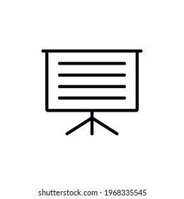 Presentation icon vector. Presentation sign