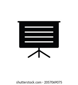 Presentation icon vector. Presentation sign