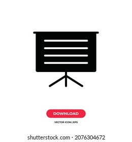 Presentation icon vector. Presentation sign