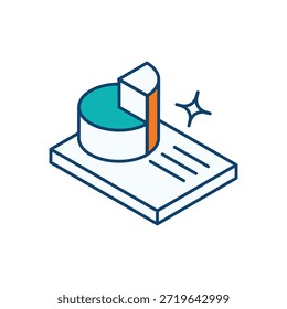 Icono de presentación Vector ilustración de stock