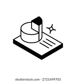Icono de presentación Vector ilustración de stock