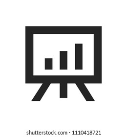 presentation icon vector, strategy symbol