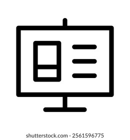 Presentation Icon Vector Symbol Design Illustration