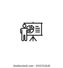 Presentation icon vector for web, computer and mobile app