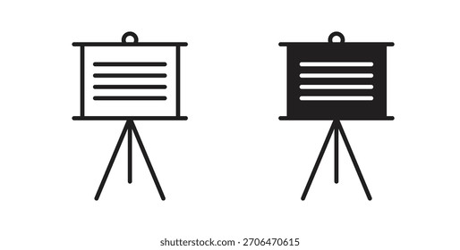 Icono de presentación para Sitios web y diseño plano minimalista móvil.