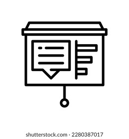 presentation icon for your website design, logo, app, UI.