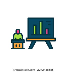 presentation icon for your website, mobile, presentation, and logo design.