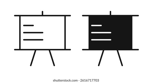 Presentation icons set for website design