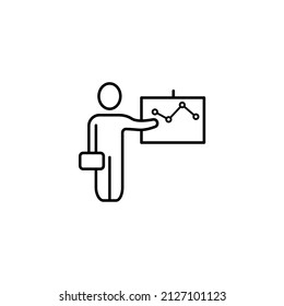 presentation icons symbol vector elements for infographic web