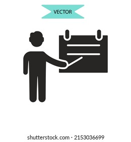 presentation icons  symbol vector elements for infographic web
