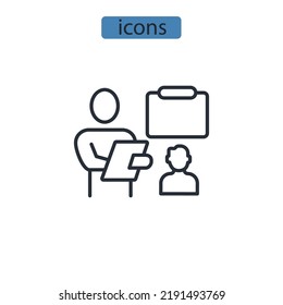 presentation icons  symbol vector elements for infographic web