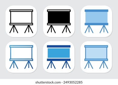 presentation icons with various design styles