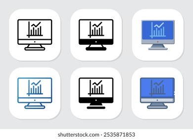 presentation icons with various design styles