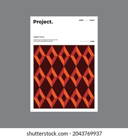 Presentation. Identity Design. Modern corporate report cover. Abstract geometric illustration design layout. Company identity brochure template. Eps10 vector