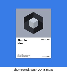 Presentation. Identity Design. Modern corporate report cover. Abstract geometric illustration design layout. Company identity brochure template. Eps10 vector