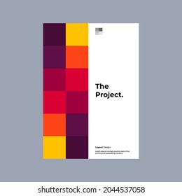 Presentation. Identity Design. Modern corporate report cover. Abstract geometric illustration design layout. Company identity brochure template. Eps10 vector