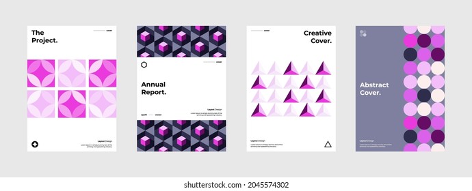 Presentación. Diseño de identidad. Portada moderna del informe corporativo. Resumen de diseño de ilustración geométrica. Plantilla de folleto de identidad de la empresa. Textura. Patrón. Antecedentes. Fondo. Vector Eps10