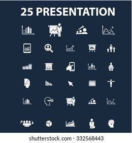presentation illustrations, icons, signs vector set for infographics, mobile, website