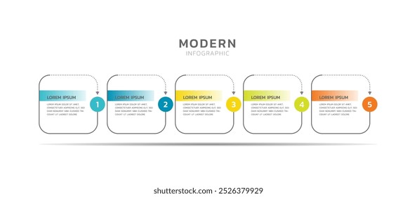 Presentation infographic business template background